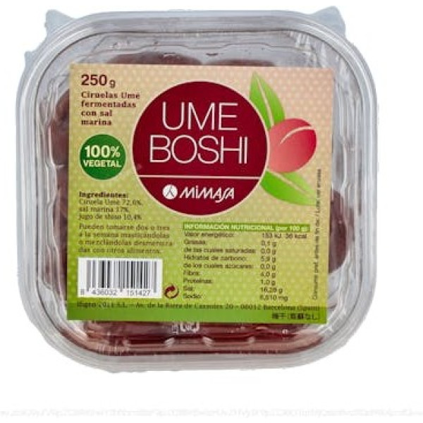 Mimasa Umeboshi Natural 250 Gr (Ciruelas )