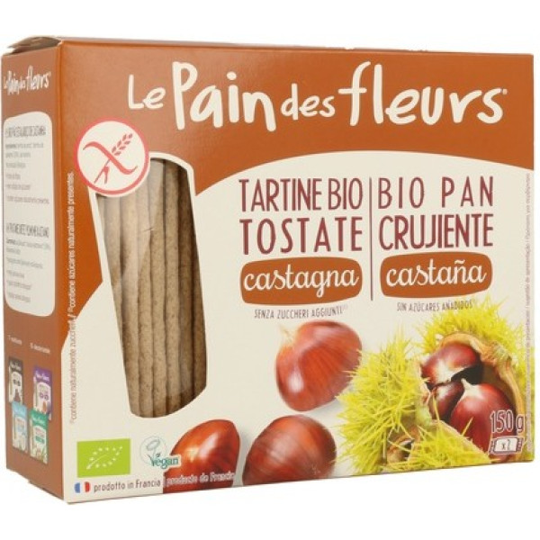 Organic Garden Organic Garden Toast di Castagne Croccanti 150 Gr Biologico Senza Glutine Vegano