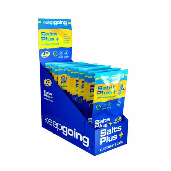 Keepgoing Salts Plus+ Electrolyte 24 packs duplo x 2 capsules