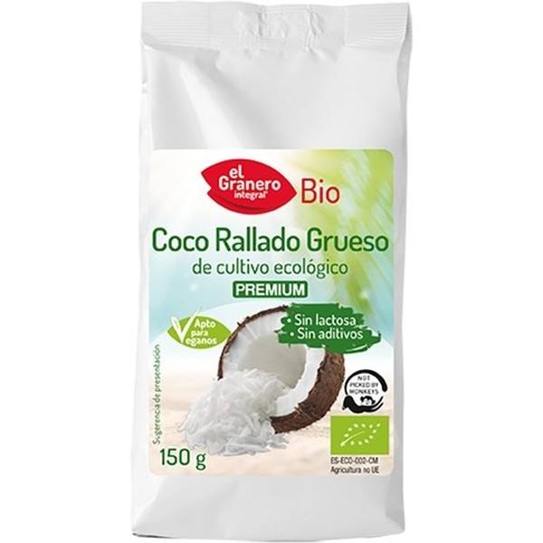 El Granero Intégrale Épaisse Noix de Coco Râpée Bio 150 gr