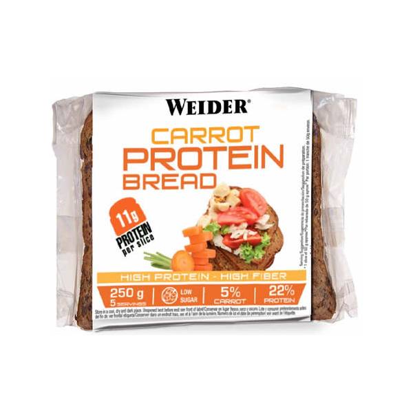 Weider Protein Bread Carrot - Pan Proteico de Zanahoria 9 Bolsas x 5 Rebanadas (2250 gr)