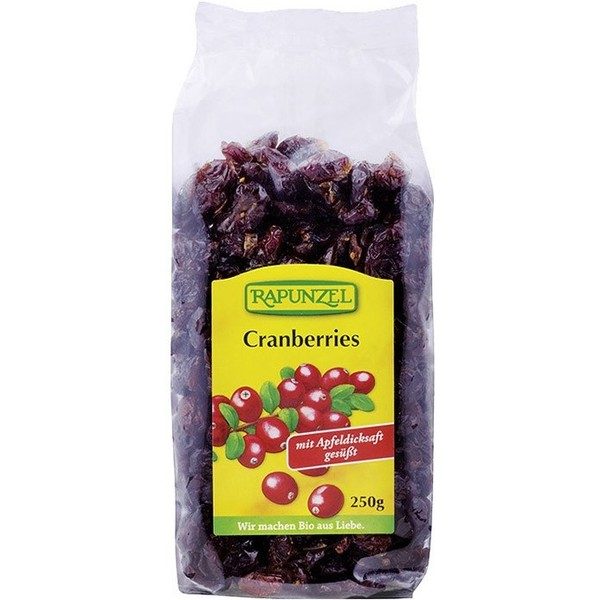 Rapunzel Cranberry Cranberries Vermelhos Rapunzel 250 G