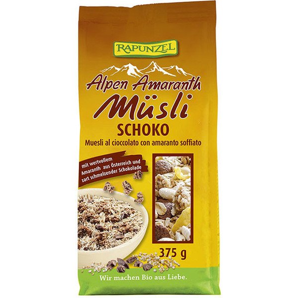 Rapunzel Muesli Amaranth Choco Alpen Rpz 375 G