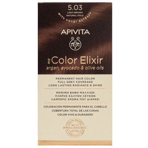 Apivita My Color Elixir Coloração Permanente 5.03 1 U Unissex