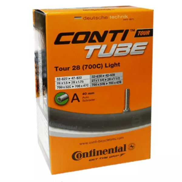 Continental Camara Tour Tube Light 700cx32 - 47 Valvula Schraider 40mm