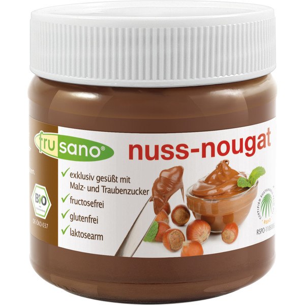 Frusano Crème de Cacao Aux Noisettes Bio Faible En Lactose