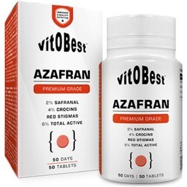 VitOBest Saffraan 50 tabletten - Helpt fysiek en psychisch welzijn
