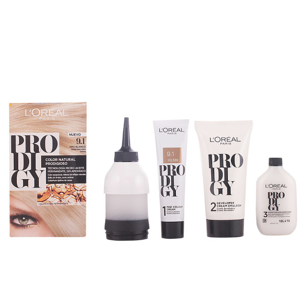 L\'oreal Prodigy Permanent Coloring 9.1-Weißgold 4 Stück Unisex