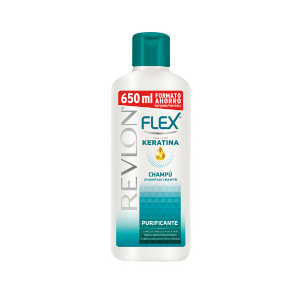 Revlon Flex Keratin Shampoo Purificante para Cabelos Oleosos 650 ml Unissex