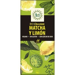 Solnatural Tableta Chocolate Te Matcha Y Limon Bio 70 G