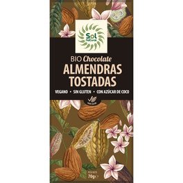 Solnatural Tableta Chocolate Almendras Tostadas Bio 70 G