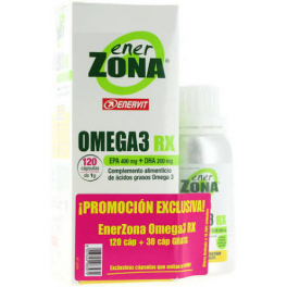 EnerZona Omega 3 RX 120 caps + Omega 3 RX 30 Extra caps