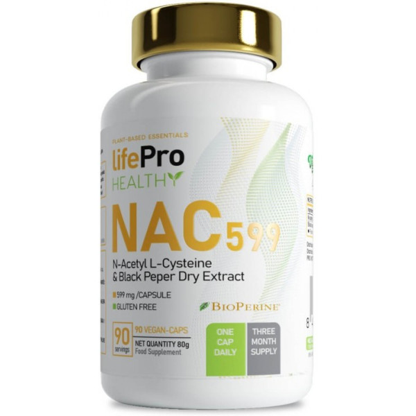 Life Pro Nutrition Nac 599 Mg 90 Cápsulas Vegetais