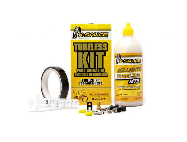 Kit X-Sauce Tubeless Mtb V. Fina - Fita Preta 20mm.