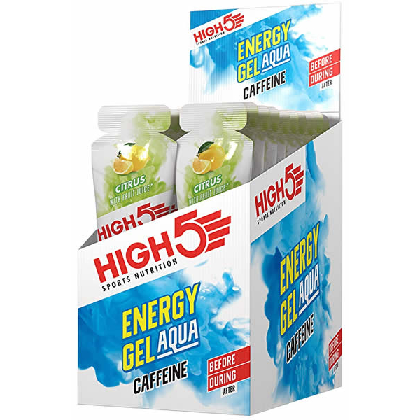High5 Energy Gel Aqua con 30 mg de Cafeina 20 geles x 66 ml