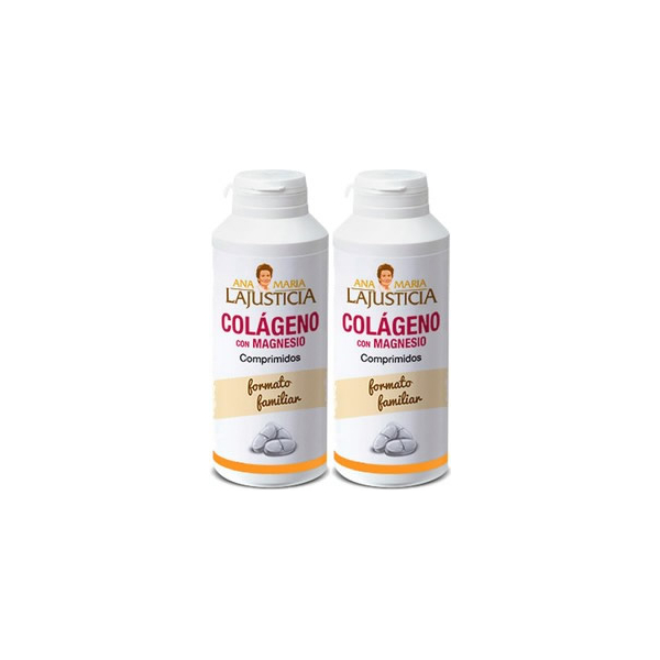 Pack Ana Maria LaJusticia Collagen with Magnesium 2 cans 450 tabs