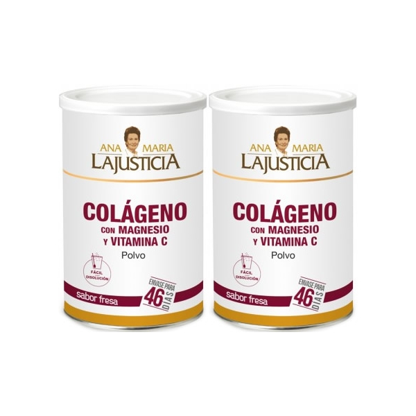 Confezione Ana Maria LaJusticia Collagene con Magnesio e Vitamina C 2 vasetti x 350 gr