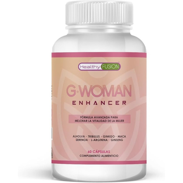 Healthy Fusion G-Woman 60 Caps - Potente Estimulante Femenino. Aumenta la Libido, la Vitalidad y la Energía