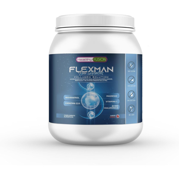 Healthy Fusion FlexMan 400 gr - Protege Huesos y Articulaciones y Elimina los Dolores. Formulado para Hombres