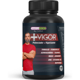 Healthy Fusion + Vigor 90 cápsulas - Testosterona Vigorizante con Maca Pura 4.250mg, Taurina y Ginseng