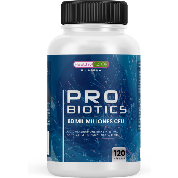 Healthy Fusion Probiotics. Apoyo A La Salud Digestiva E Intestinal. Refuerza La Función Inmunitaria Saludable. 60 Mil Millones
