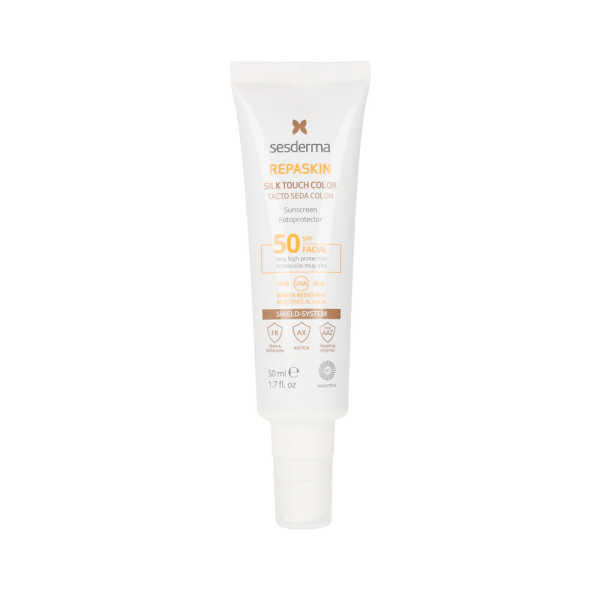Sesderma Repaskin Facial Spf50 Silk Touch With Color 50 Ml Unisex