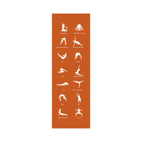 Tapis de yoga Atipick 180x60x0,5 cm Orange