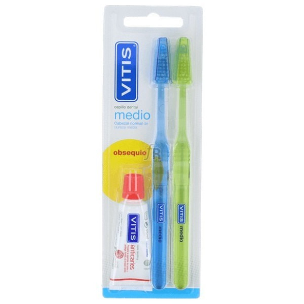 Brosse à dents adulte Rilastil Vitis Medium Duplo