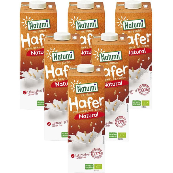 Natumi Haferflocken-Gemüsegetränk 6 Einheiten x 1 L Bio Vegan