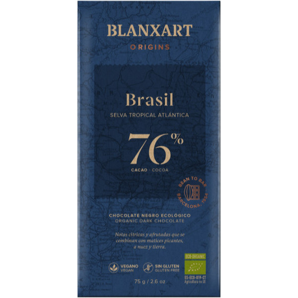 Blanxart Chocolate Amargo 76% Brasil 100 Gr Eco