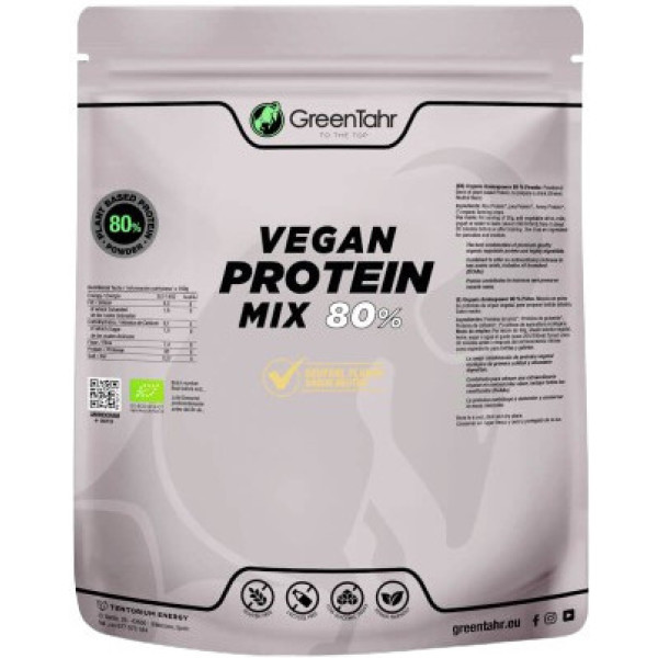 Organizzazione Green Tahr Mix di proteine ​​vegane Eco 80% 750 Gr