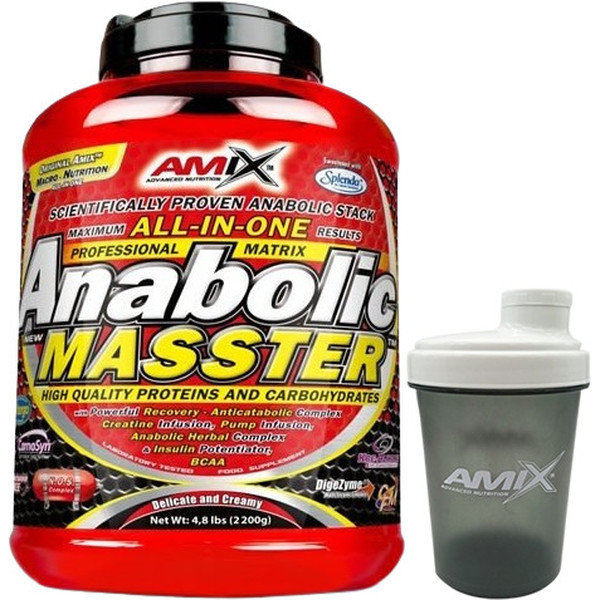 Pack REGALO Amix Anabolic Masster 2,2 kg + Shaker - Mezclador 500 ML