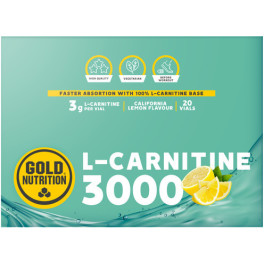 GoldNutrition L-Carnitina 3000 mg 20 viales x 10 ml