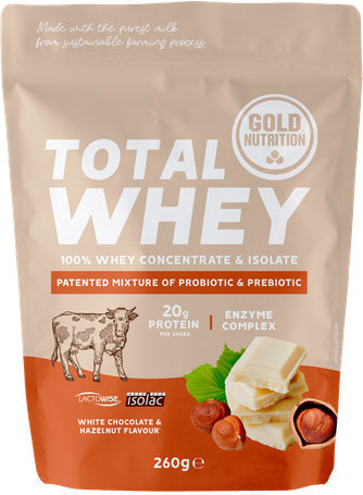 Goldnutrition Total Whey 260 Gr Sabor Chocolate - Avellana-image