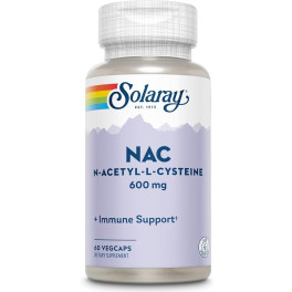Solaray Super Nac N Acétyl Cystéine 600 mg 60 gélules végétales