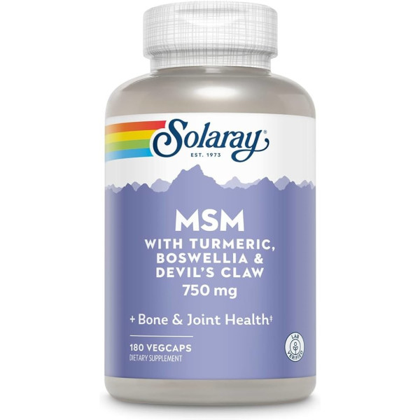 Solaray MSM Kurkuma Boswelia Duivelsklauw 90 Vcaps
