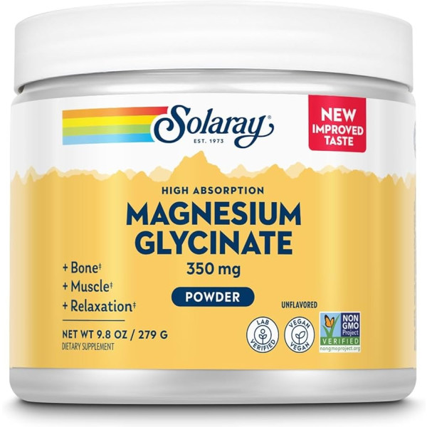Bisglycinate de magnésium Solaray 179 g