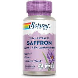 Solaray Saffron 30 Cápsulas Vegetarianas