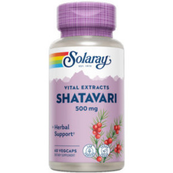 Solaray Shatavari 500 mg 60 cápsulas vegetais