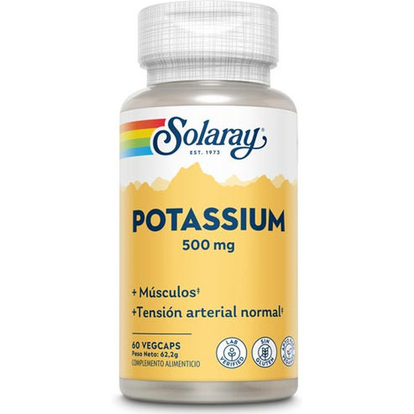 Solaray Potassium 500 Mg 60 Vcaps