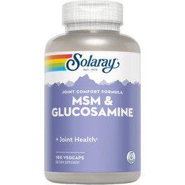 Solaray Msm e Glucosamina 180 Cápsulas Vegetarianas