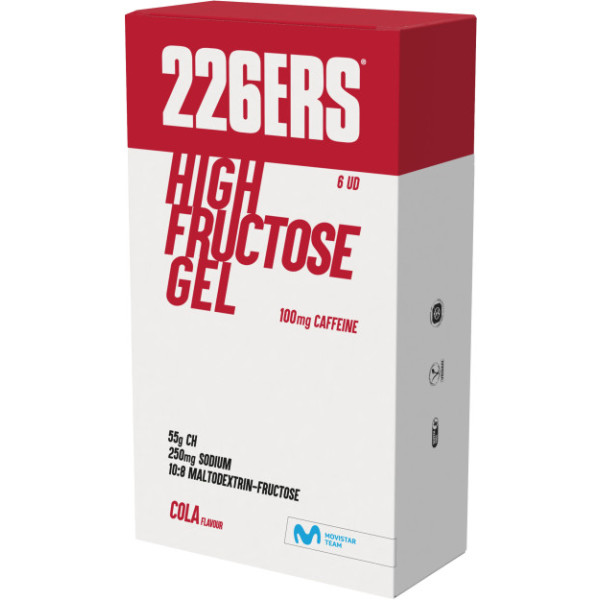 226ers High Fructose Gel 100 Mg Caf 6 Geles X 80 Gr