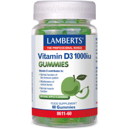 Lamberts Vitamine D3 1000 UI 60 gommes