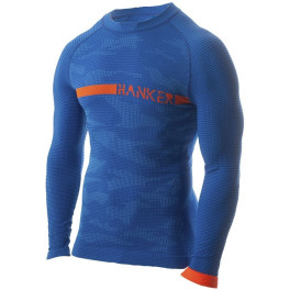 Hanker Camiseta Térmica Manga Larga Woyu Unisex Azul