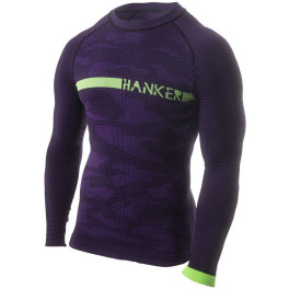 Hanker Camiseta Térmica Manga Larga Woyu Unisex Morado