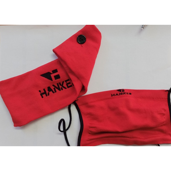 Hanker hoofdband met rode maskerhouder