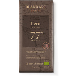 Blanxart Dunkle Schokolade 77 % Peru 75 Gr Öko