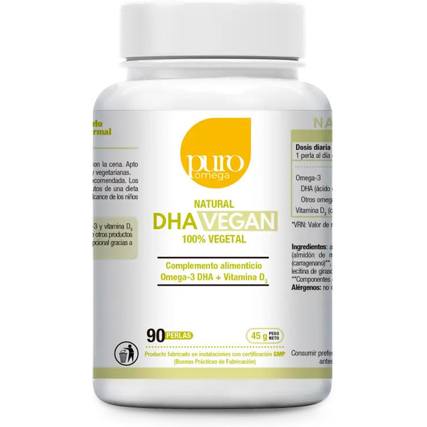 Puro Omega Natural Dha Vegan 60 Perlas