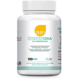 Puro Omega Natural Dha Alta Concentracion 180 Perlas
