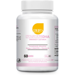 Puro Omega Natural Dha Embarazo Lactancia 60 Perlas